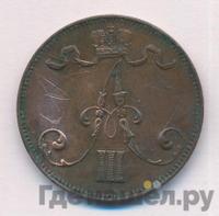5 пенни 1892 года  Для Финляндии