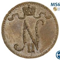 1 пенни 1901 года  Для Финляндии