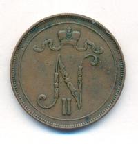 10 пенни 1908 года  Для Финляндии