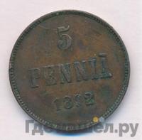 5 пенни 1892 года  Для Финляндии