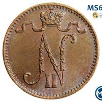 1 пенни 1907 года  Для Финляндии