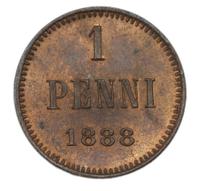 1 пенни 1888 года  Для Финляндии