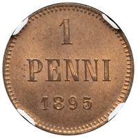 1 пенни 1895 года  Для Финляндии