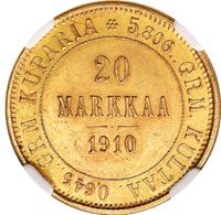 20 марок 1910 года L Для Финляндии