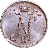 1 пенни 1908 года  Для Финляндии