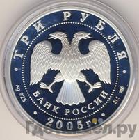 3 рубля 2005 года СПМД