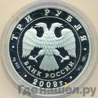 3 рубля 2009 года СПМД