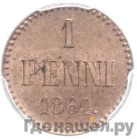 1 пенни 1864 года  Для Финляндии