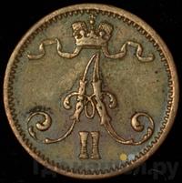 1 пенни 1872 года  Для Финляндии