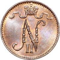 1 пенни 1909 года  Для Финляндии