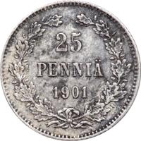 25 пенни 1901 года L Для Финляндии