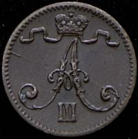 1 пенни 1884 года  Для Финляндии