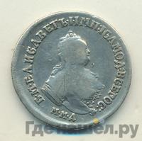 Полуполтинник 1755 года ММД МБ