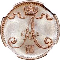 1 пенни 1891 года  Для Финляндии