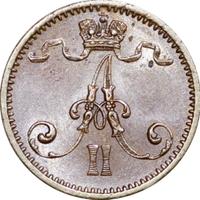 1 пенни 1873 года  Для Финляндии