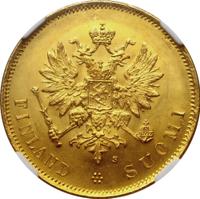 10 марок 1879 года S Для Финляндии