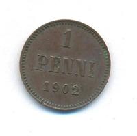1 пенни 1902 года  Для Финляндии