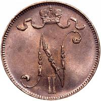 5 пенни 1915 года  Для Финляндии