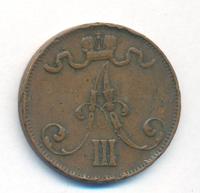 5 пенни 1889 года  Для Финляндии