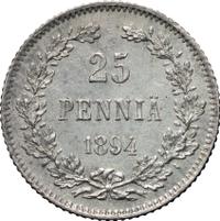 25 пенни 1894 года L Для Финляндии