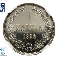 1 марка 1892 года L Для Финляндии