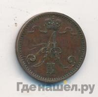 1 пенни 1872 года  Для Финляндии