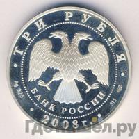 3 рубля 2008 года СПМД