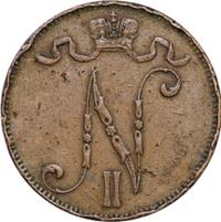 5 пенни 1913 года  Для Финляндии