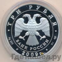 3 рубля 2009 года СПМД