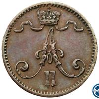 1 пенни 1875 года  Для Финляндии