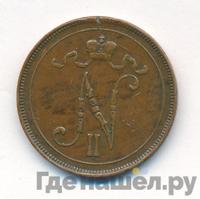 10 пенни 1907 года  Для Финляндии