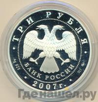 3 рубля 2007 года ММД