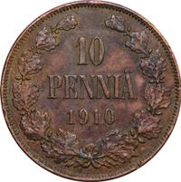 10 пенни 1910 года  Для Финляндии