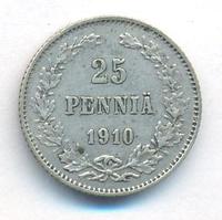 25 пенни 1910 года L Для Финляндии