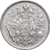 50 пенни 1907 года L Для Финляндии