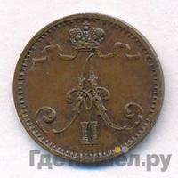 1 пенни 1872 года  Для Финляндии