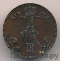 5 пенни 1892 года  Для Финляндии