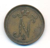 10 пенни 1909 года  Для Финляндии