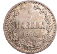 1 марка 1866 года S Для Финляндии