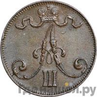 5 пенни 1892 года  Для Финляндии