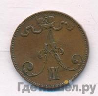 5 пенни 1892 года  Для Финляндии