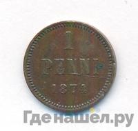 1 пенни 1874 года  Для Финляндии