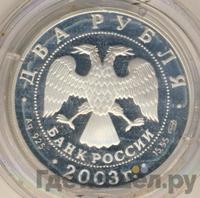 2 рубля 2003 года СПМД