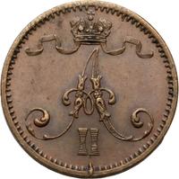 1 пенни 1874 года  Для Финляндии