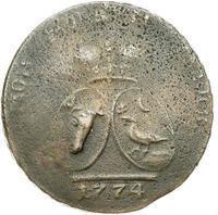 2 пара - 3 копейки 1773 года