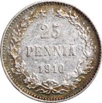 25 пенни 1910 года L Для Финляндии