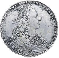 1 рубль 1729 года