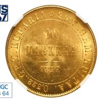 10 марок 1879 года S Для Финляндии