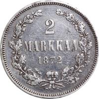 2 марки 1872 года S Для Финляндии