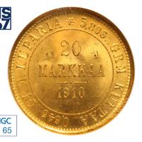 20 марок 1910 года L Для Финляндии